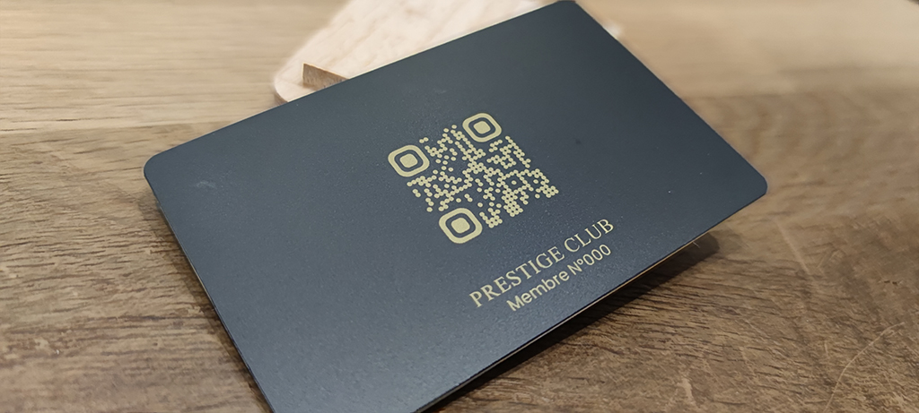 carte de membre sans contact Prestige Club verso
